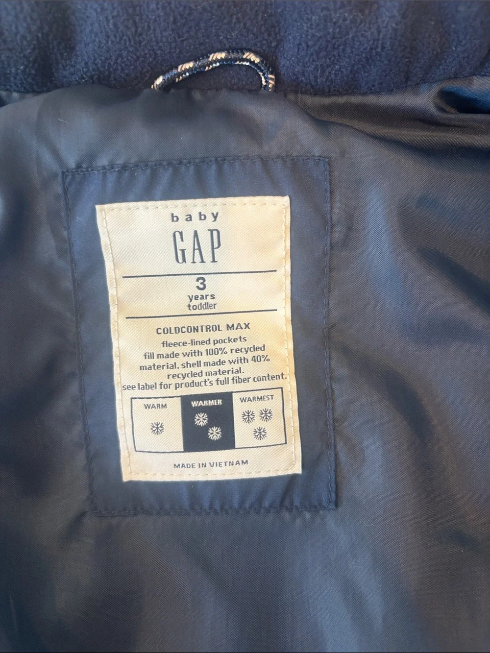 GAP Kids Navy Quilted Puffer Vest
